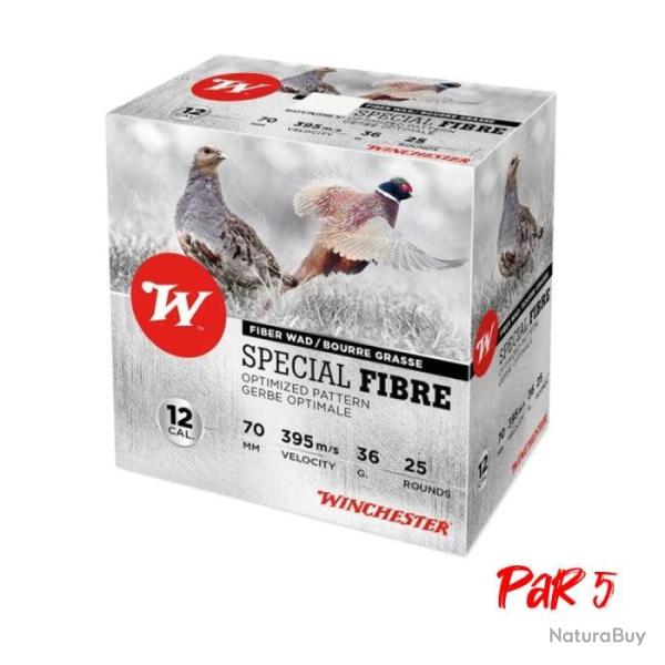 Cartouches Winchester Sp�cial Fibre - Cal. 12/70 - 5 / 36 g / Par 5
