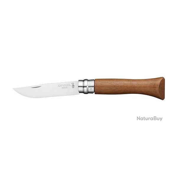 Couteau de poche Opinel Tradition Lx Inox - N�6 / 7 cm / Noyer