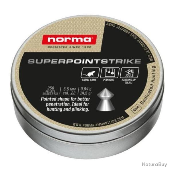 Plombs Norma Superpoint Strike - 5.5 mm / Par 3