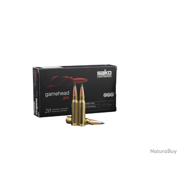 BALLES SAKO , GAMEHEAD PRO TSP 165GR , CALIBRE: 308W. Lot de 40 cartouches.