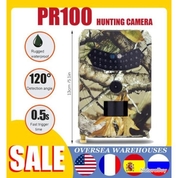 PR100 Cam�ra de chasse 12mp, pi�ge � photos, Vision nocturne