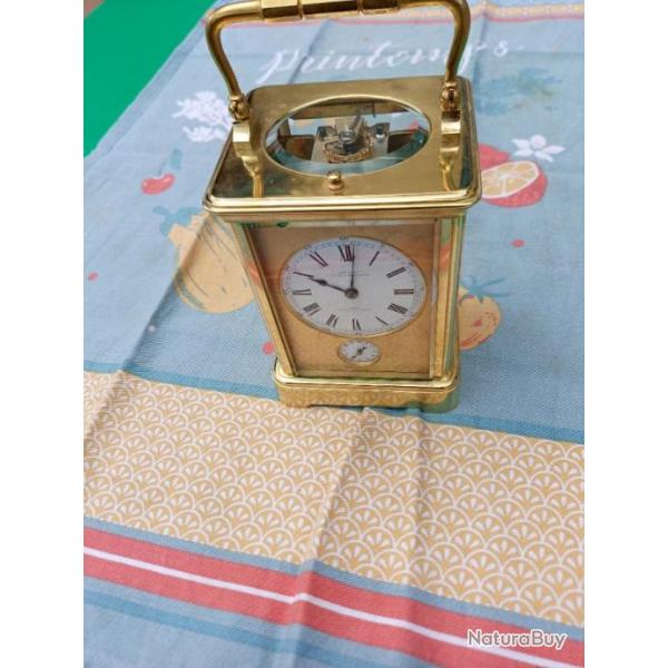 MAGNIFIQUE PENDULETTE OFFICIER  :  L . LEROY  FONDEE  13 15 PALAIS ROYAL . PARIS .  BEL  ETAT  .