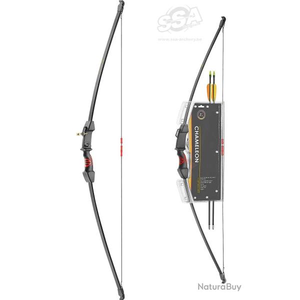 CHAMELEON RECURVE 48" AMBIDEX 15LBS BLACK EK - POELANG