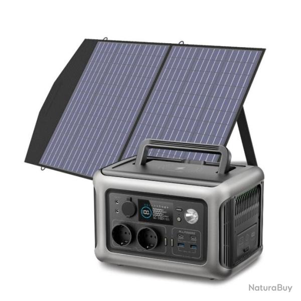 Station d'Alimentation Portable avec Option Panneau Solaire 100W Batterie 299Wh