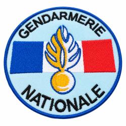 Patch Gendarmerie Nationale - 90 mm , &agrave; coudre ou &agrave; coller au fer &agrave; repasser