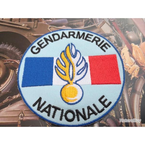 Patch Gendarmerie Nationale - 90 mm , � coudre ou � coller au fer � repasser