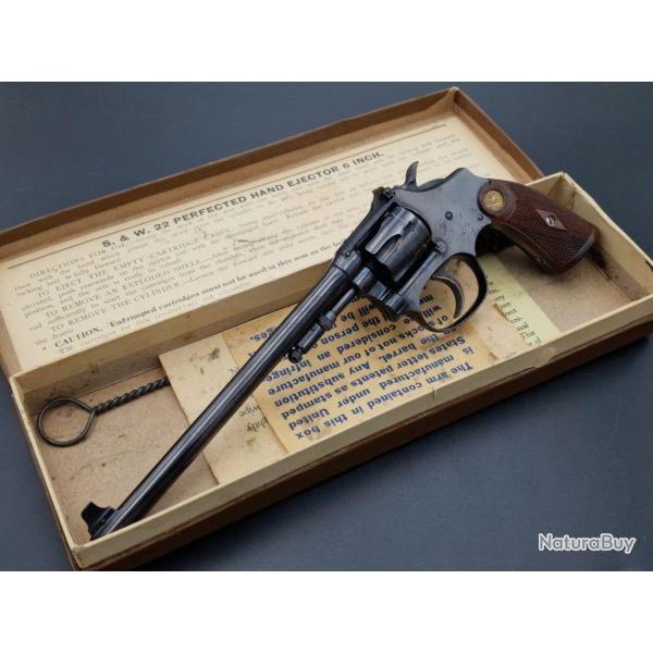 REVOLVER SMITH & WESSON LADY SMITH TARGET 6 Pouces Calibre 22L 3� Mod�le - US XIX� Tr�s bon  U.S.A. 