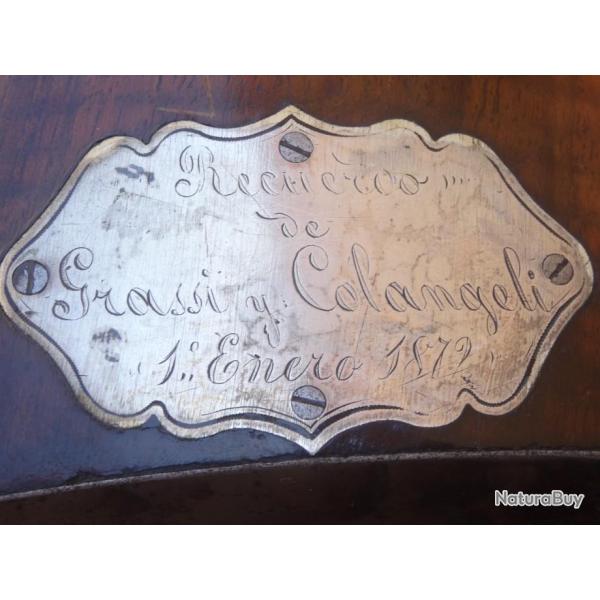 299 - lot magnifique  fusil de gaudcho  l�opold bernard  canonnier attribu� cadeau1872