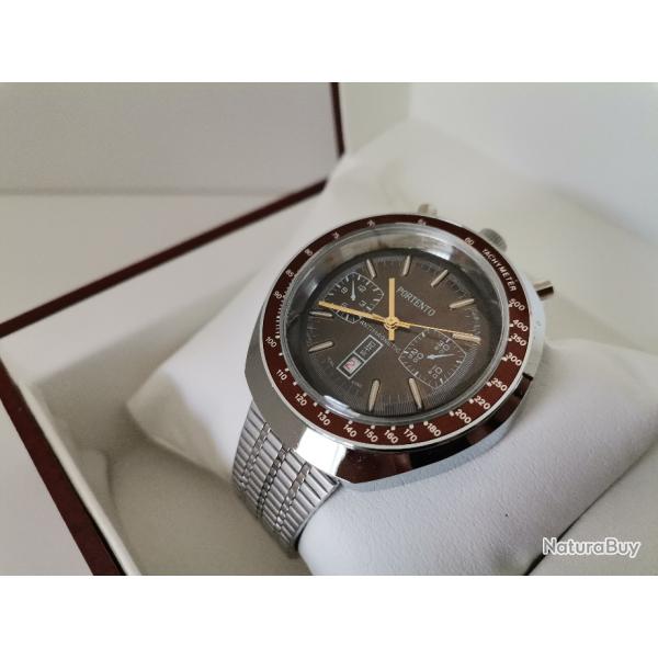 Montre Portento vintage type bullhead antimagn�tique m�canique