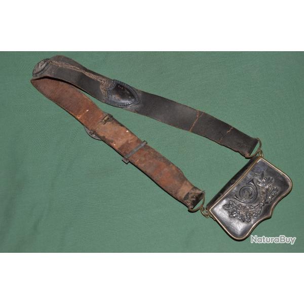 GIBERNE OFFICIER 2 REGIMENT DE CHASSEURS A CHEVAL-FRENCH HORSE HUNTER OFFICER'S GIBERNE-1 EMPIRE