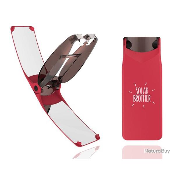 Briquet Solaire Solar Brother "SUNCASE GEAR" Rouge