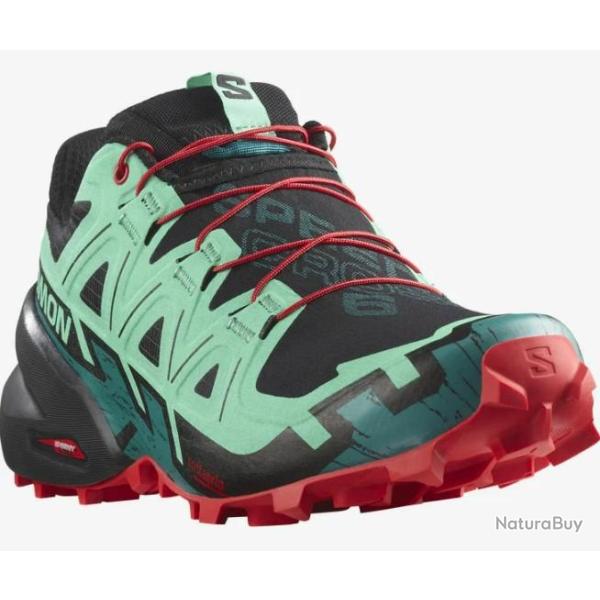 Chaussure de Trail Femme Salomon "Speedcross 6" 36 2/3 Noir