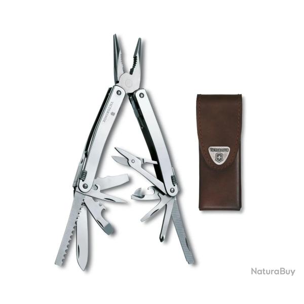 Outil Multifonction Victorinox "Swiss Tool Spirit X + Etui Cuir"