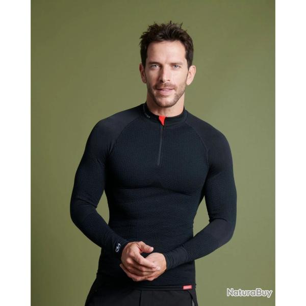 Sous V�tement Thermique Chaud Damart Sport "Energy 4 Thermolactyl" S/M Noir