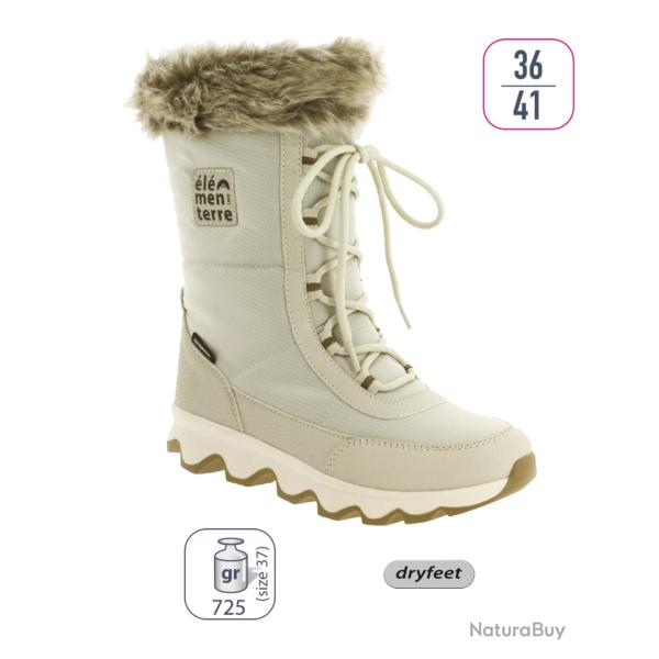 Botte Apr�s Ski Femme Elementerre Saunders Blanc