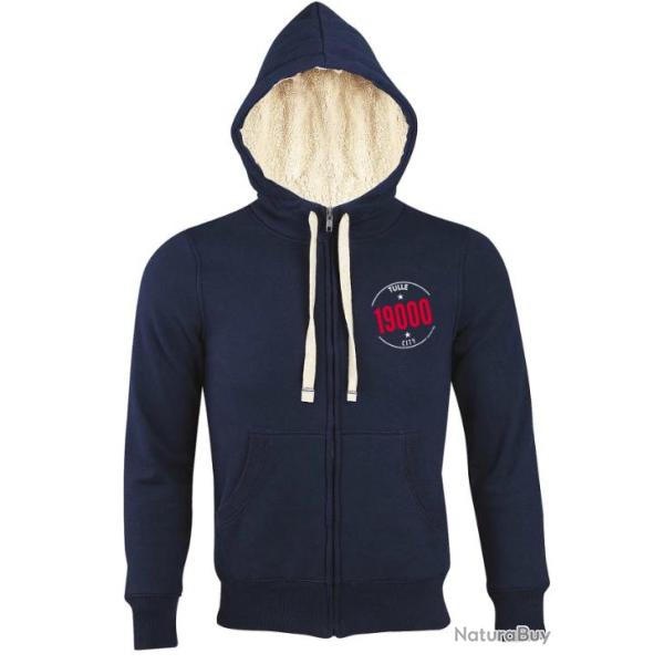 Veste Fourr�e � Capuche Sherpa Mixte Kapitales Bleu