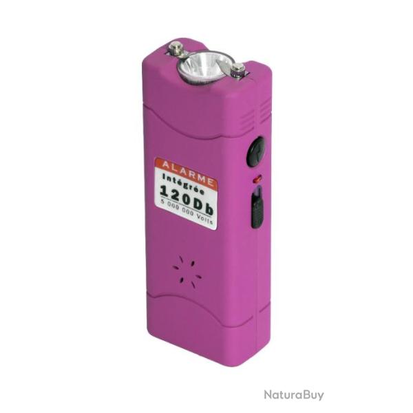 Shocker �lectrique Rose  lampe + alarme de 5 000 000 Volts   (Type Taser)