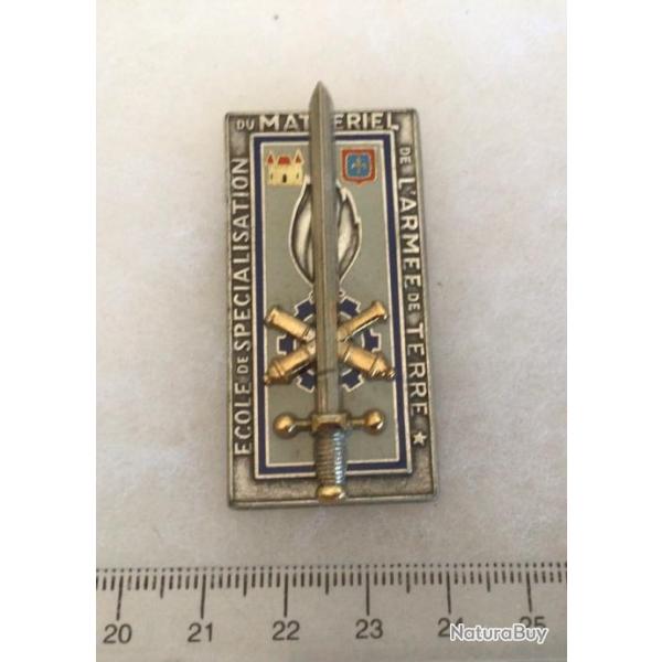 FRANCE MAT�RIEL Insigne Ecole de Sp�cialisation du Mat�riel