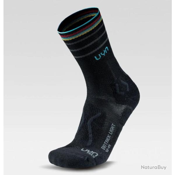Chaussette de Randonn�e UYN "MAN BIOTREK LIGHT SOCKS" 45 - 46 Noir