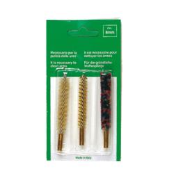Set De 3 Brosses Pour Armes Canon Ray&eacute; Cal.8mm - EUROP'ARM