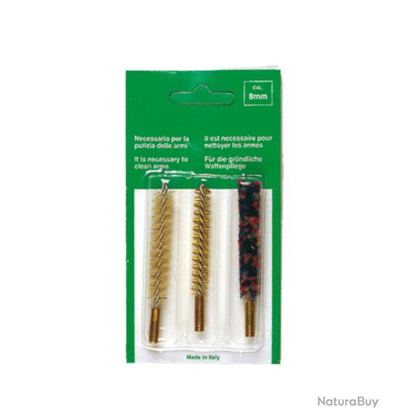 Set De 3 Brosses Pour Armes Canon Ray� Cal.8mm - EUROP'ARM
