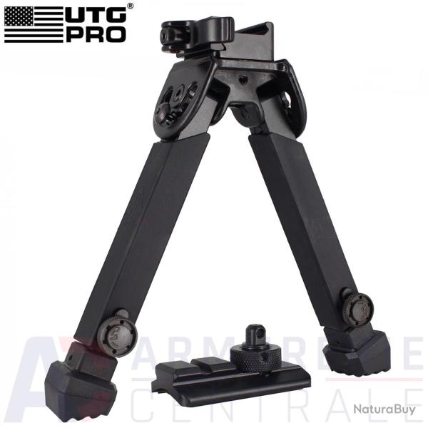 BIPIED UTG QUICK DETACH REGLABLE 14-22CM FIXATION PICATINNY 21MM