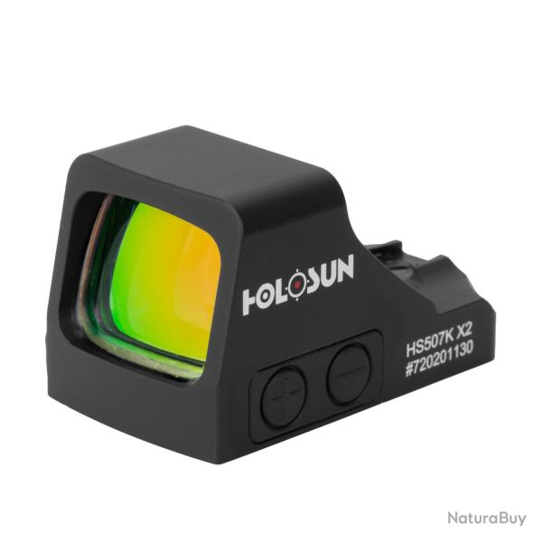 POINT ROUGE HOLOSUN 507K X2 - RETICULE ROUGE - 2 MOA