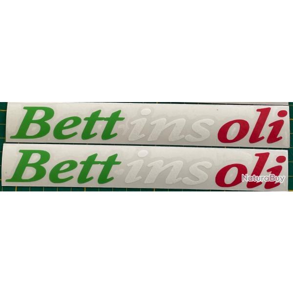 2 autocollants vinyle canon Bettinsoli  Italie! Expdition sous 24H GARANTIE