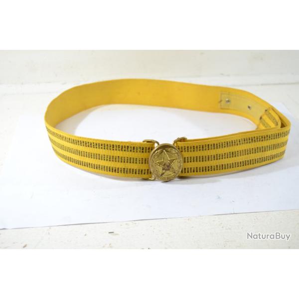 Ceinturon URSS RUSSIE pour tenue de parade. Jaune. Annes 1980