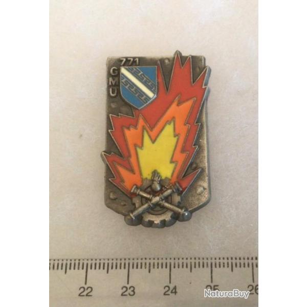 FRANCE MAT�RIEL Insigne  771� G.M.U. Groupement Munitions