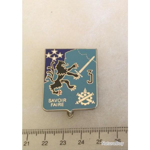 FRANCE MAT�RIEL Insigne   3� R�giment du Mat�riel ��Savoir Faire��