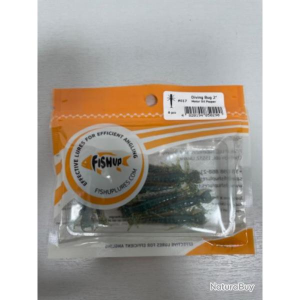 !! LEURRE FISHUP DIVING BUG 2'� COL MOTOR OIL PEPPER