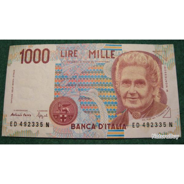 ITALIE billet de 1000 lire  de 1990  sup