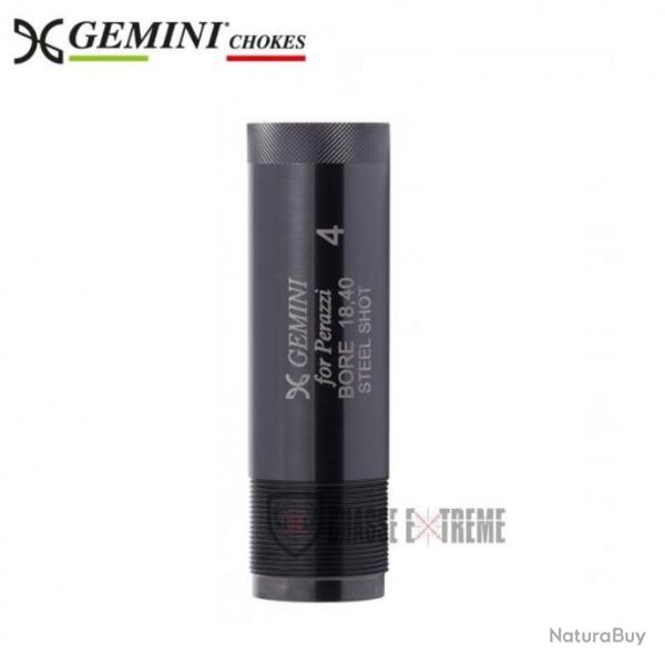 Choke GEMINI Ext�rieur +2 cm-Titanium G�n IV Al�sage 18.40 Cal 12 - 4/10 LM Bille d'acier