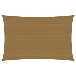 Voile toile d'ombrage parasol 160 g/m&sup2; taupe 2 x 4 m PEHD 02_0009302