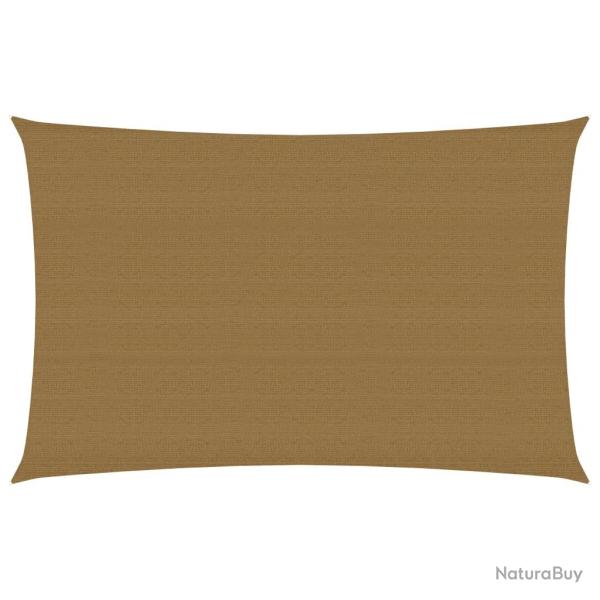 Voile toile d'ombrage parasol 160 g/m� taupe 2 x 4 m PEHD 02_0009302