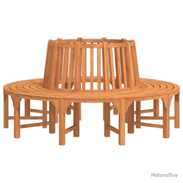 Banc de jardin meuble de patio d'ext�rieur terrasse de tour d'arbre rond diam�tre 208 cm bois massi