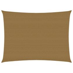 Voile d'ombrage 160 g/m&sup2; taupe 2 x 3,5 m PEHD 02_0009301