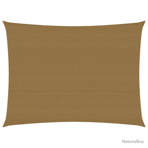 Voile d'ombrage 160 g/m� taupe 2 x 3,5 m PEHD 02_0009301