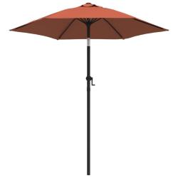 Parasol 200 x 211 cm aluminium terre cuite 02_0008731