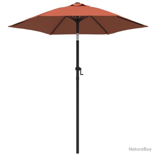 Parasol 200 x 211 cm aluminium terre cuite 02_0008731
