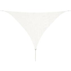 Voile d'ombrage PEHD triangulaire 3,6 x 3,6 x 3,6 m blanc 02_0009447