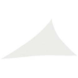 Voile d'ombrage 160 g/m&sup2; blanc 4 x 5 x 6,8 m PEHD 02_0009032