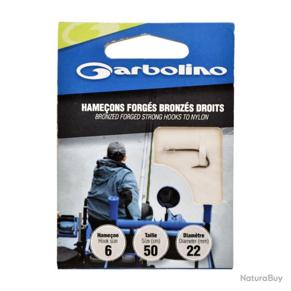 Hamecons Montes Garbolino Forge Bronze Droit N�10 18/100