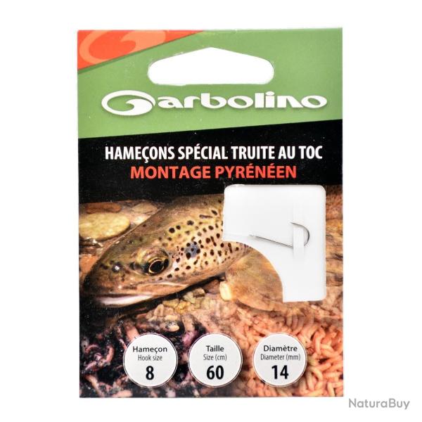 Hamecons Montes Garbolino Special Truite / Montage Pyreneen N�14 12/100