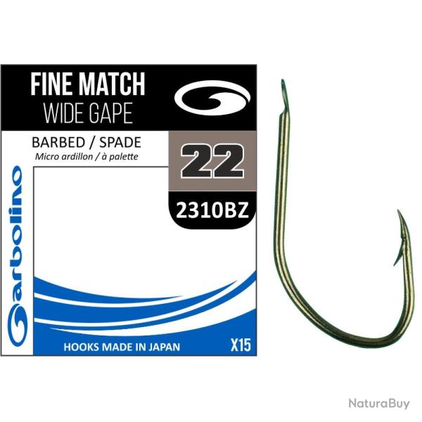 Hamecon Garbolino Non Montes / Fine Match Wide Gape / 2310Bz N�22
