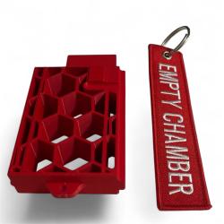 chargeur de s&eacute;curit&eacute; AR15 (T&eacute;moin de chambre vide) Rouge