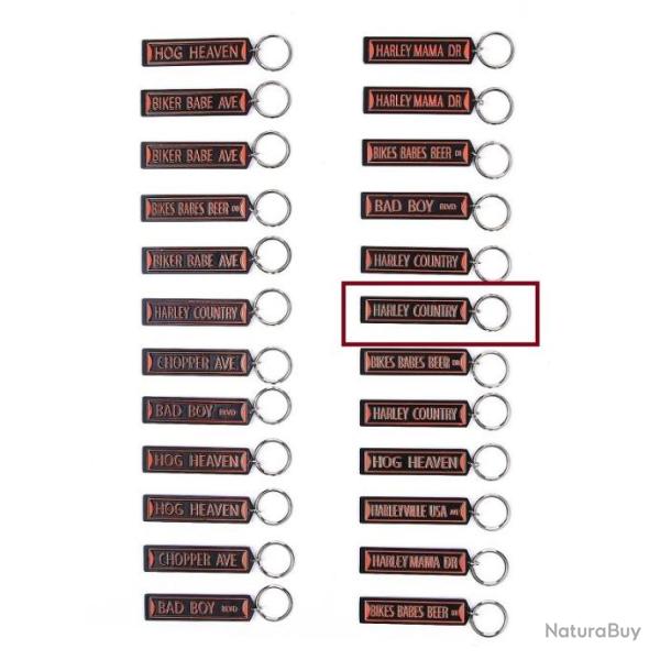Porte-cl�s m�tal Harley country | 101 inc (0000 8718)