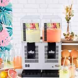 DISTRIBUTEUR DE BOISSONS R&Eacute;FRIG&Eacute;R&Eacute;E 2 bacs 2 x 12L