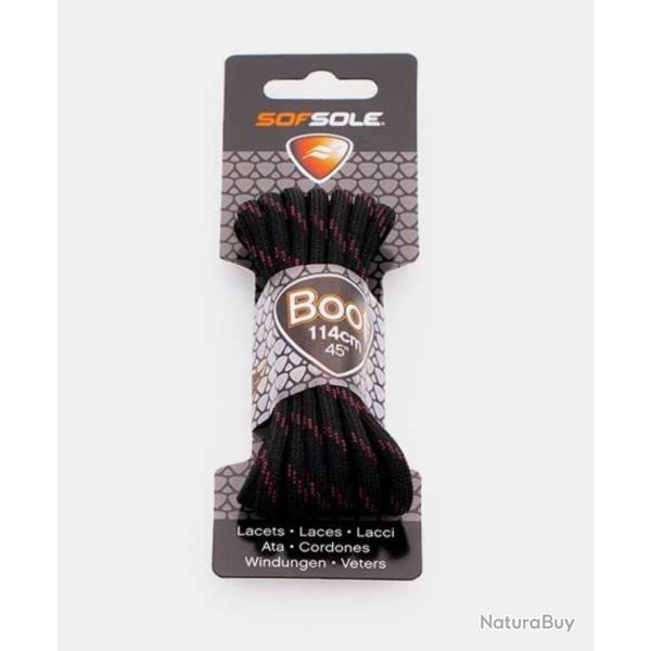 BLACK / TAN WAXED 183 cm Noir